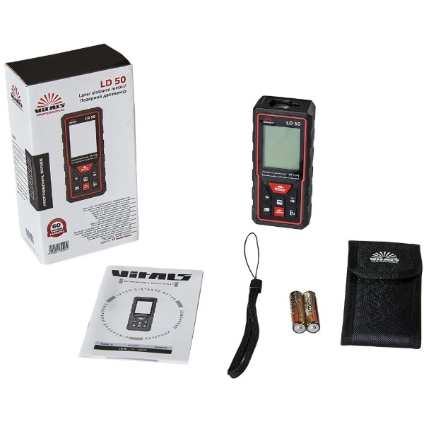 Фото - Вимірювач відстані лазерний VITALS Professional LD 50
